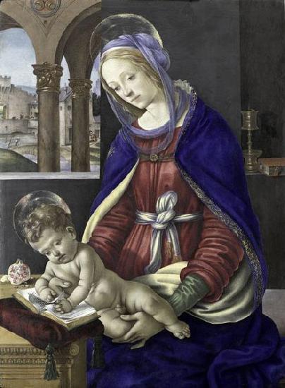 Filippino Lippi Madonna and Child, tempera oil painting image
